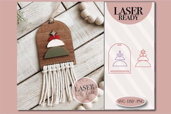 Boho Christmas Tree Macrame SVG: A Unique Holiday Decor Design