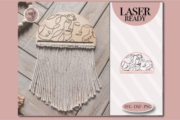 Boho Macrame SVG: Artistic Laser Cut Design Templates