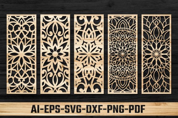 Elegant Laser Cut Ornamental Panel Template 12