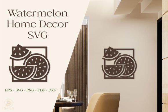 Fresh Summer Style with Watermelon Home Decor SVG