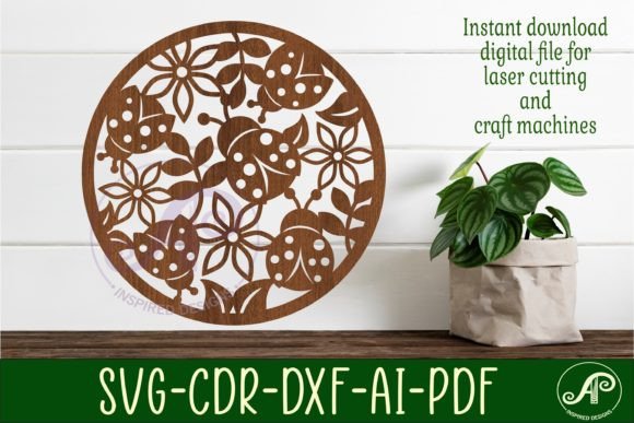Ladybug Wall Art Sign: A Delightful SVG Design for Crafters